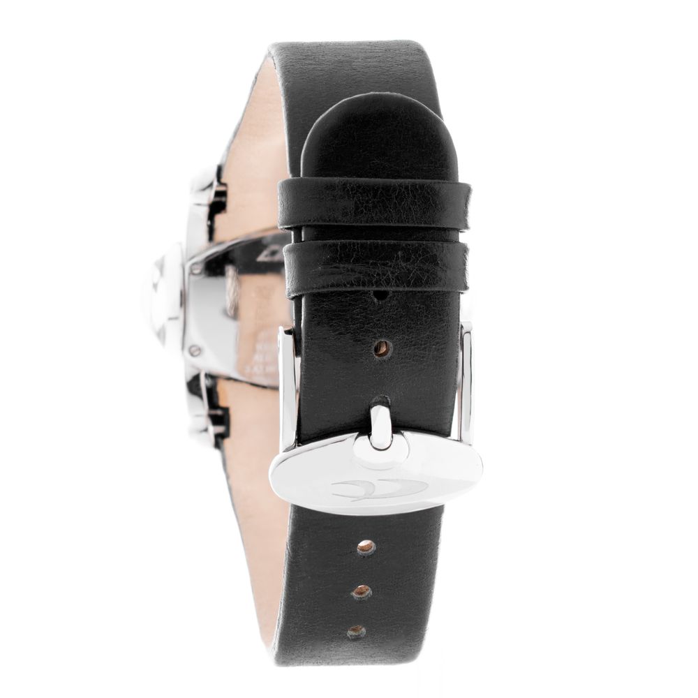 Chronotech Black Leather Dress Watch